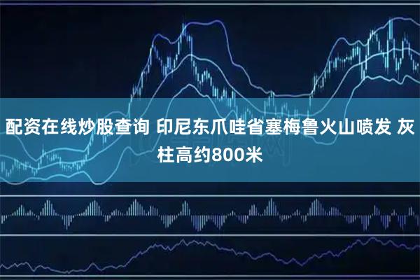 配资在线炒股查询 印尼东爪哇省塞梅鲁火山喷发 灰柱高约800米